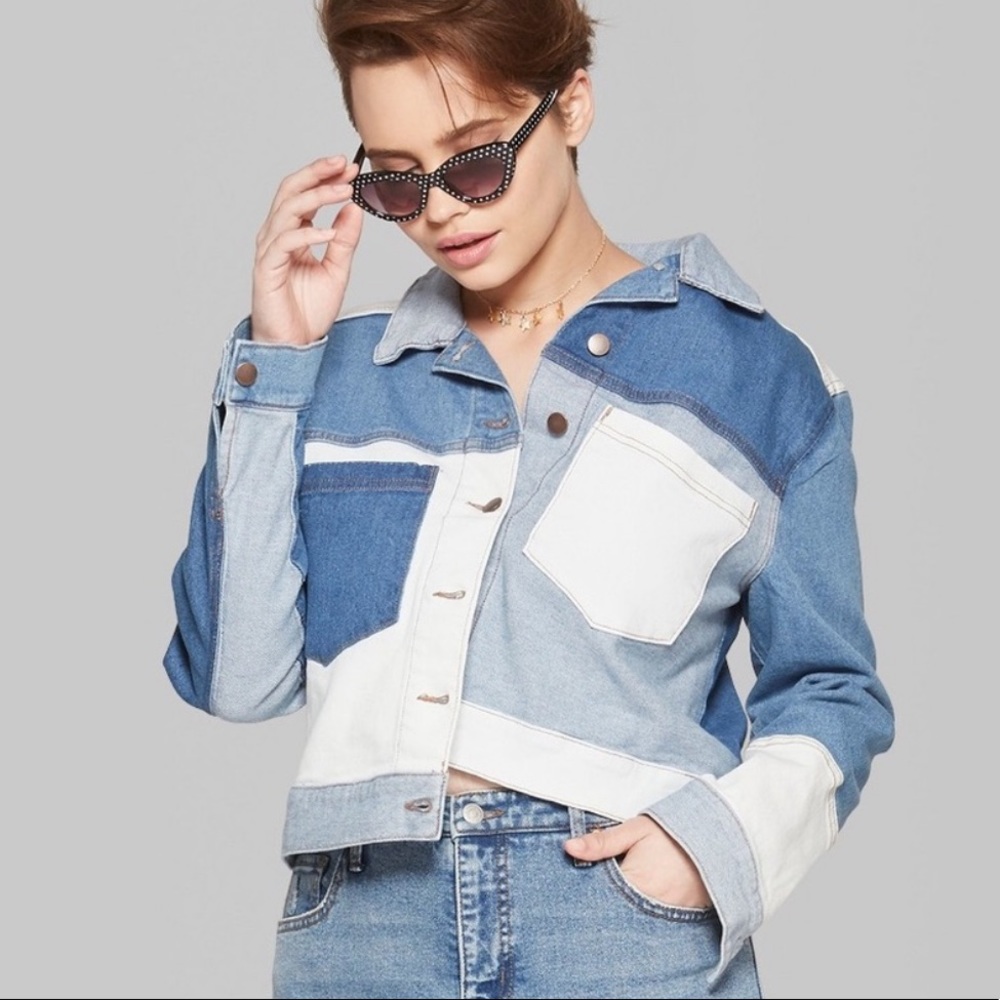 Paneled Denim Jacket